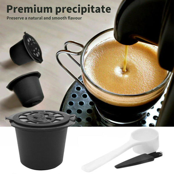 Refillable Reusable Coffee Filter Capsule Pods For Nespresso Maker Machine