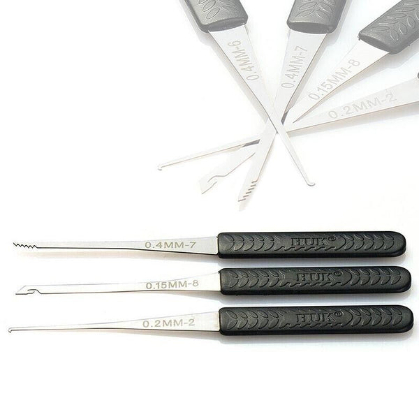 12PCS Broken Key Extractor Kit Lock Removal Tool Set Hooks Needles for Locksmith