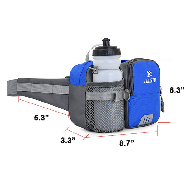 Belt Bag Water Bottle Holder Outdoor Cycling Nylon Waist Pack Camping Hiking