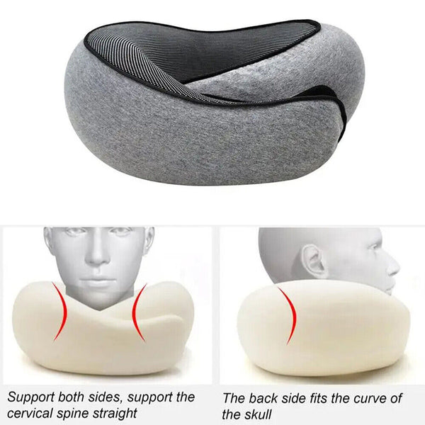 Portable U Shaped Pillow Travel Neck Pillow Breathable Office Neck Head Support