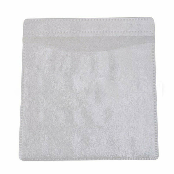 600PCS Premium White CD DVD Double Sided Plastic Sleeves Holds 2 Discs Sleeves