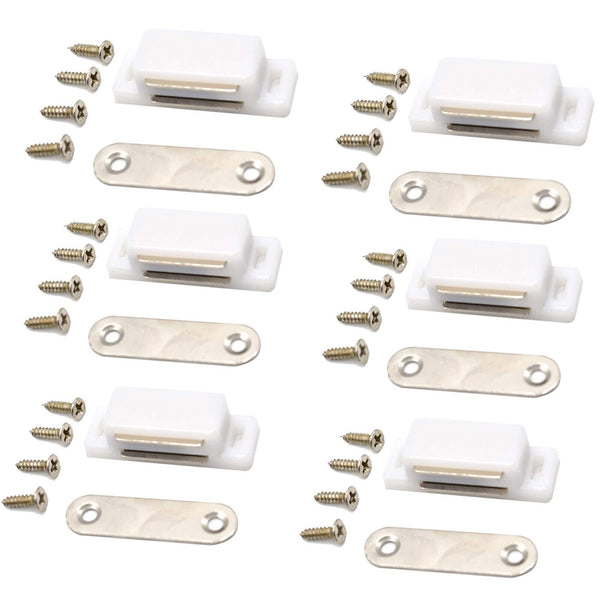 3-10 sets Magnetic Cabinet Cupboard Door Fastener Latch Catch Lock Magnet Plate