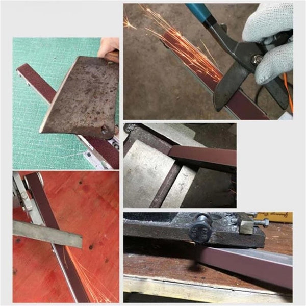 20pcs Sanding Belt Set 100x610mm | 80 120 180 Grit Abrasive Belts for Wood Metal Polishing