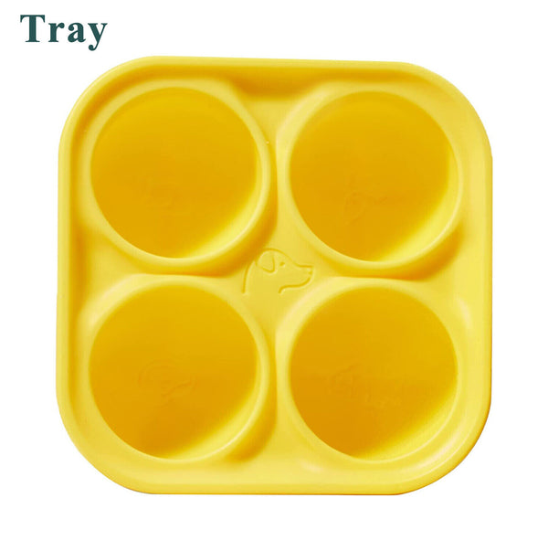 Dog Feeding Toy Woof Long-Lasting Dog Toy with Treat Tray Mold Pet Pupsicle Up