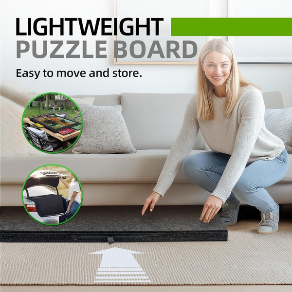 1000pcs jigsaw Puzzle Board Portable Felt Puzzle Plateau 6 Drawers Puzzle Table