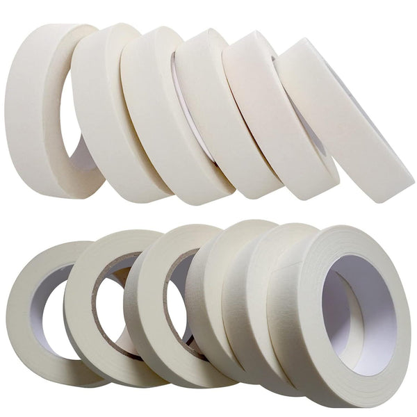 Masking Tape Painting Crepe Paper White 24mm x 25m Housing Tools Painter Art NEW