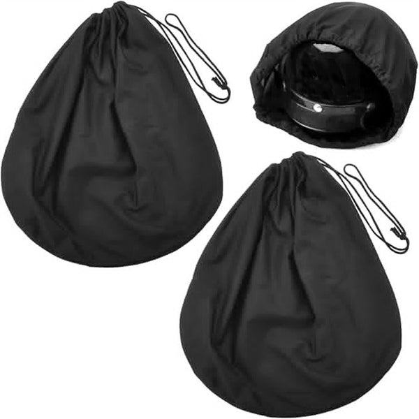 Motorcycle Helmet Universal Protective Drawstring Helmet Bag Black Dust Proof AU