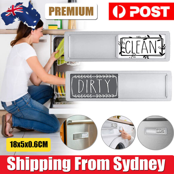 New Clean Dirty Dishwasher Magnet Sign Easy Read Non-Scratch Magnetic Indicator