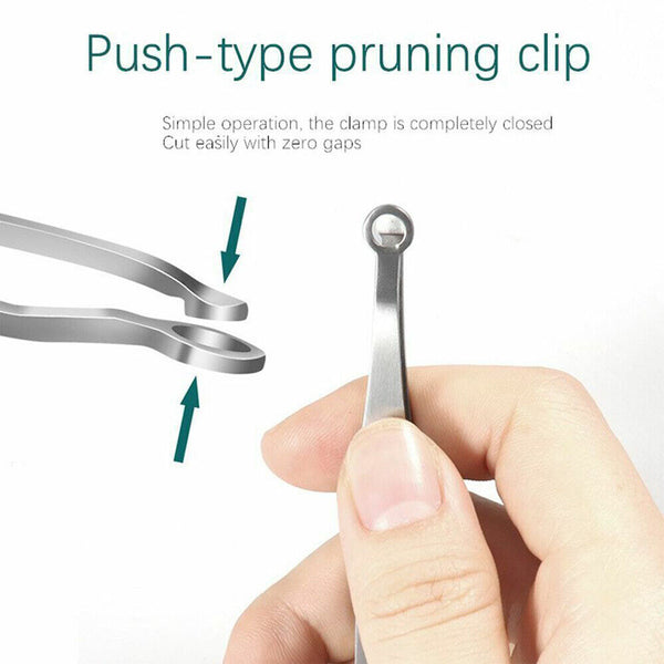 Nasal Cleaning Trimmer Round Tip Stainless Steel Nose Hair Trimming Tweezers