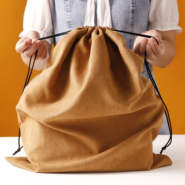 4PCS Dust Bags Suede Dust Bag Set Drawstring Storage Bags for Handbag Protection