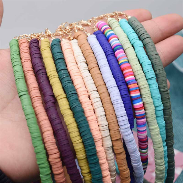 6400 Pack 6mm Polymer Clay Beads – Multicolor Flat Round Spacer Beads for DIY Bracelet and Jewelry Making