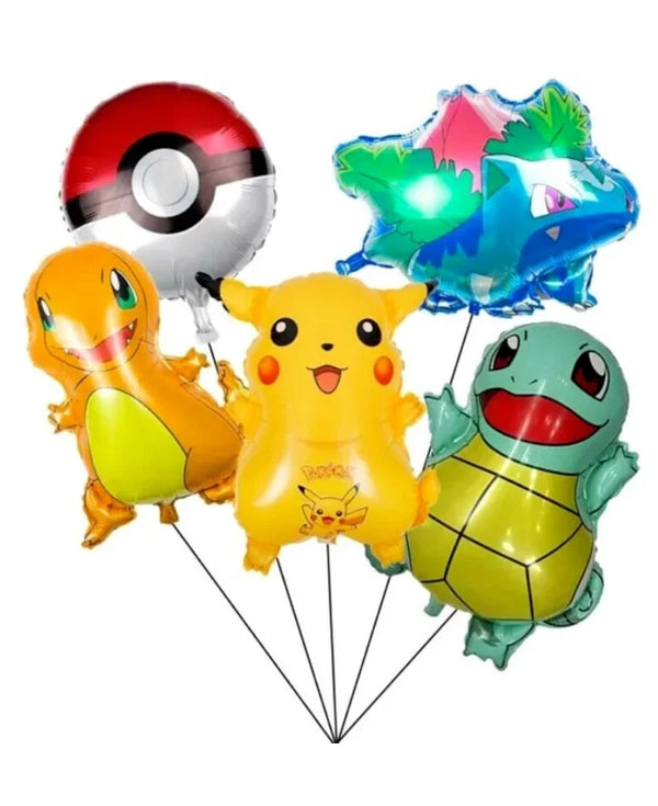 Pikachu Birthday Party Paper Lolly Loot Bag Box Balloons Stickers Party Favour