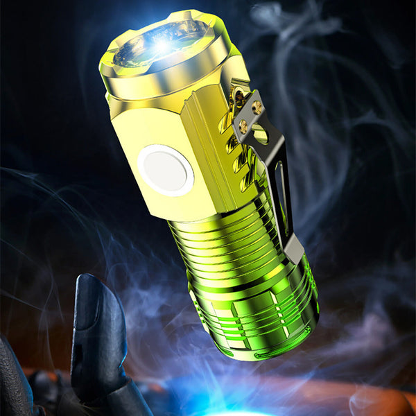 2X Three-Eyed Monster Mini Flashlight Flash Super Power Waterproof Camping Light