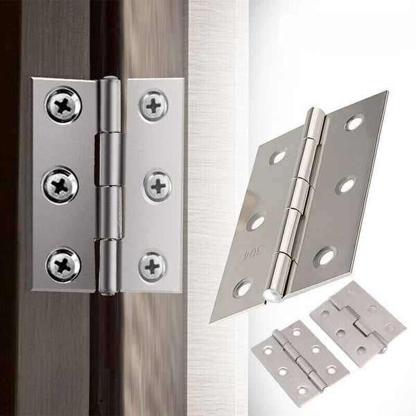 10/20Pcs Internal Door Hinge Ball Bearing Butt Hinges  Polished Stainless Steel