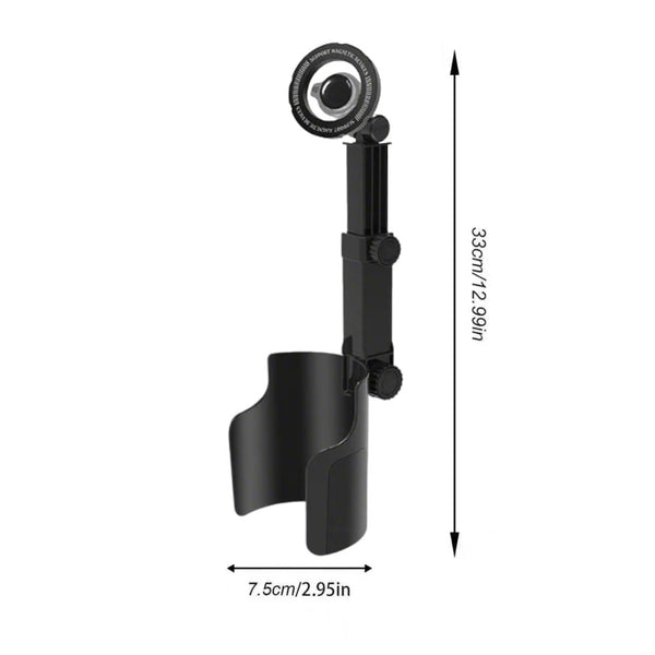 Car Cup Holder Phone Mount - 2 in 1 Adjustable Universal Cradle & Drink Holder Stand