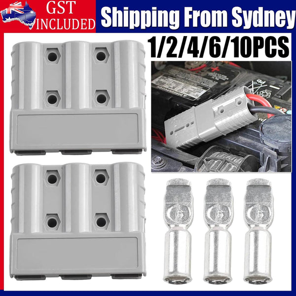 1/2/4/6/10X Anderson Style 50A 3Pin 3Pole Plug for DCDC Charger & DCDC Wiring AU