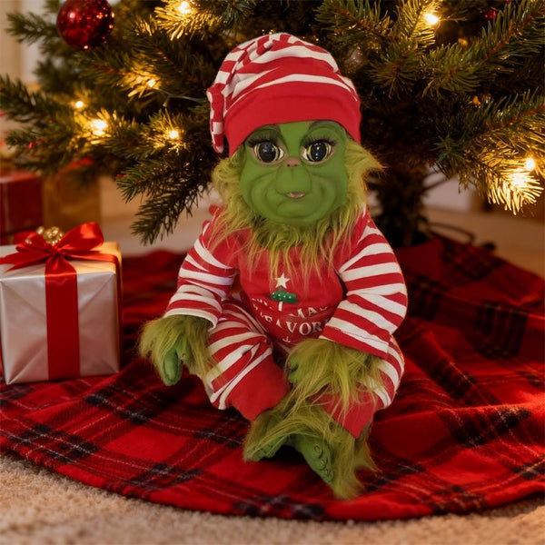 2026 Christmas Grinch Doll Baby Stuffed Plush Toy Xmas Kids Gift Home Decor AU