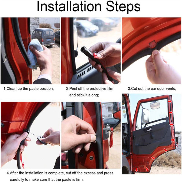 D Shape Universal Car Door Rubber Seal Trim Strip Weatherstrip Edge Cover 10M AU