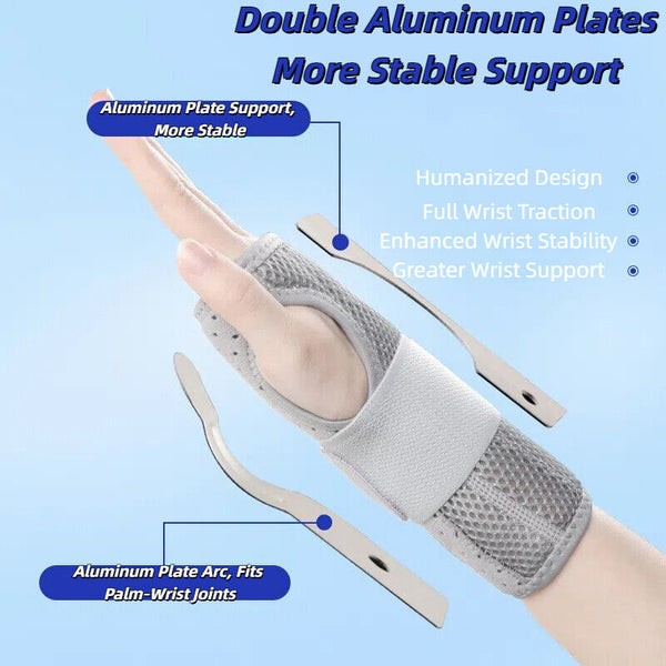 Carpal Tunnel Wrist Brace Night Sleep Support Splint Pain Women Men Arthritis