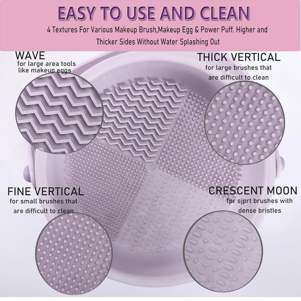 3 in 1 Makeup Brush Cleaner & Drying Rack Set
