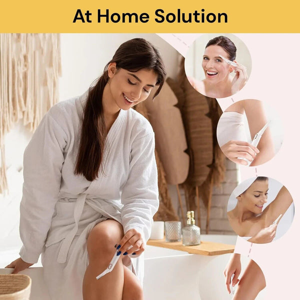 Electric Razor Women Body Shaver Arm Bikini Face Painless Hair Remover Trimmer