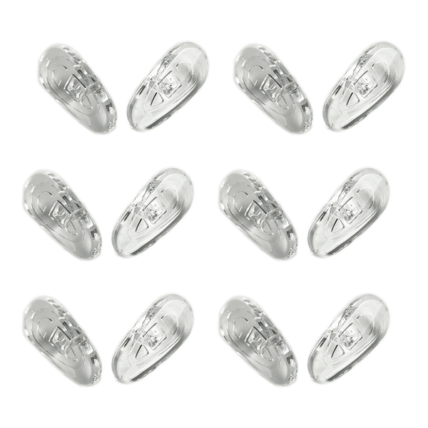 6 Pairs Silicone Soft Nose Pads Replacement Part For Sunglasses Eye Glasses