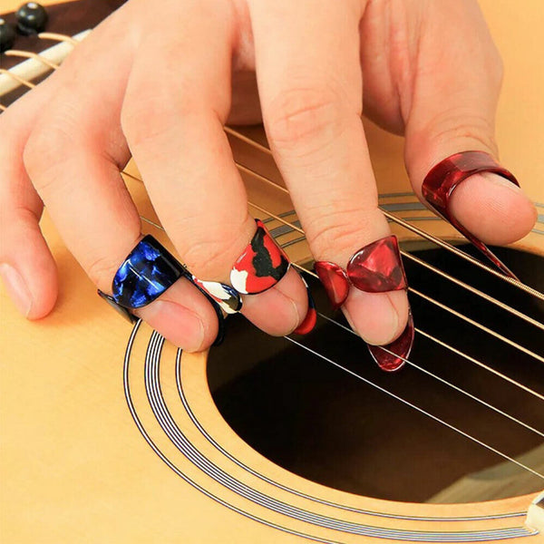 15PCS Multicolor Celluloid Acoustic Electric Guitar Picks Plectrums With Box AUS