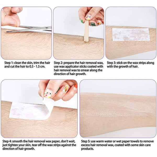 300 Pack Wooden Waxing Spatulas – Disposable Wax Applicator Sticks for Hair Removal and Craft Use