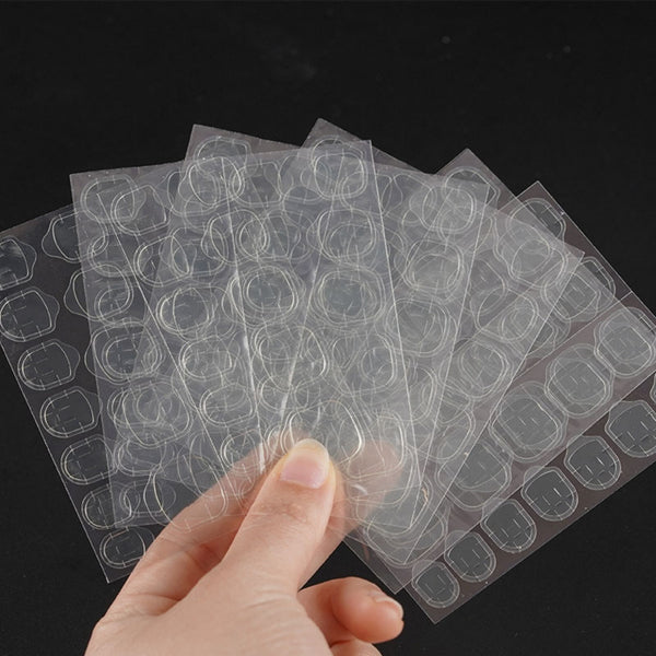 2400Pcs Clear Double Sided Nail Glue Tape Sticker Adhesive Press On Nail Tabs AU
