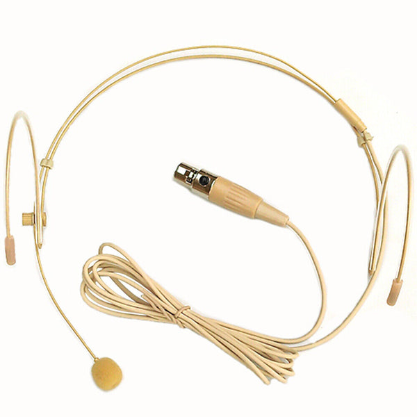 Dual Ear Hook Headset Compatible With Shure Wireless Microphone Head