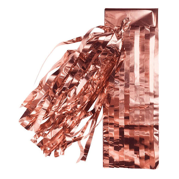 Tassel Garland (5pc) – Rose Gold Foil Fringe for Birthday Parties