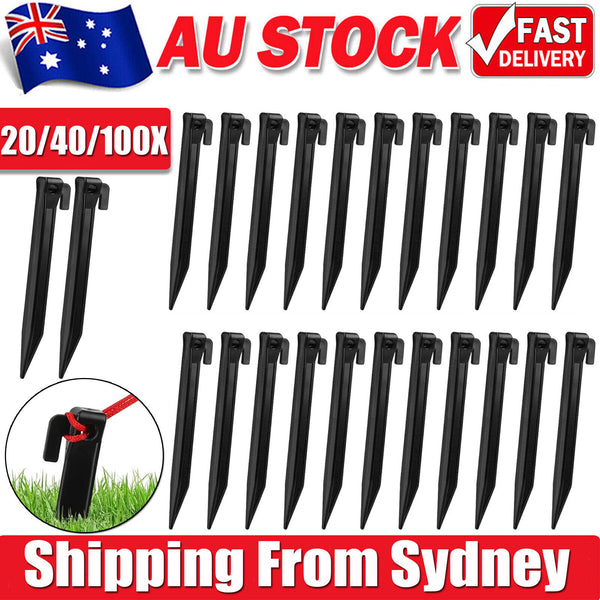20pcs 30cm Heavy Duty Tent Canopy Camping Stakes Peg Ground Nail Sand Pegs