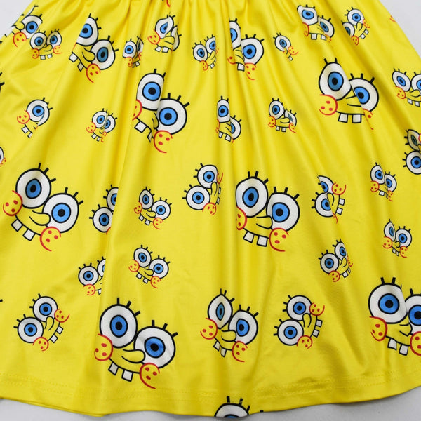 SpongeBob costume dress skirt detail with all-over character faces