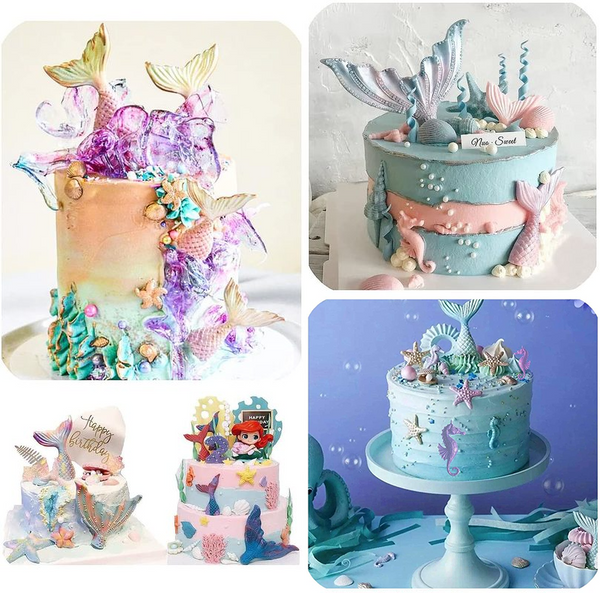 Silicone Mermaid Tail Cake Fondant Mold Chocolate Baking Mould Decor Sugarcraft