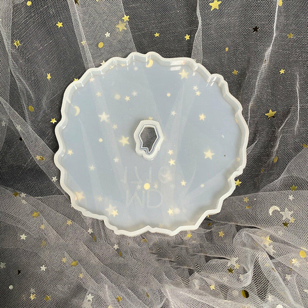 Coaster Resin Casting Mold Silicone Jewelry Agate Making Epoxy Mould Tool Craft