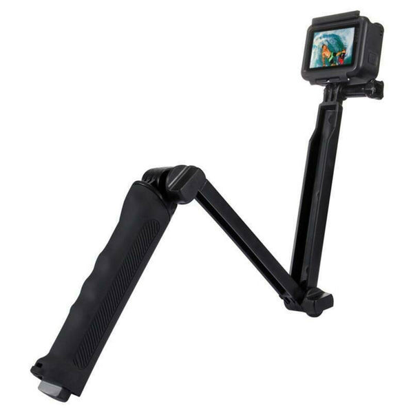 3-Way Foldable GoPro Tripod Mount Hand Grip Monopod For Gopro Hero 9 8 7 6 5 4 3