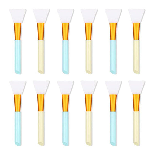 6X Pack Facial Mask Silicone Brush Applicator Face Mask Tool Soft Cosmetic Tool
