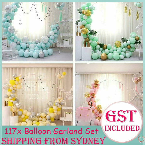 Macaron Retro Balloon Arch Garland Kit Set Baby Shower Wedding Birthday Party DE
