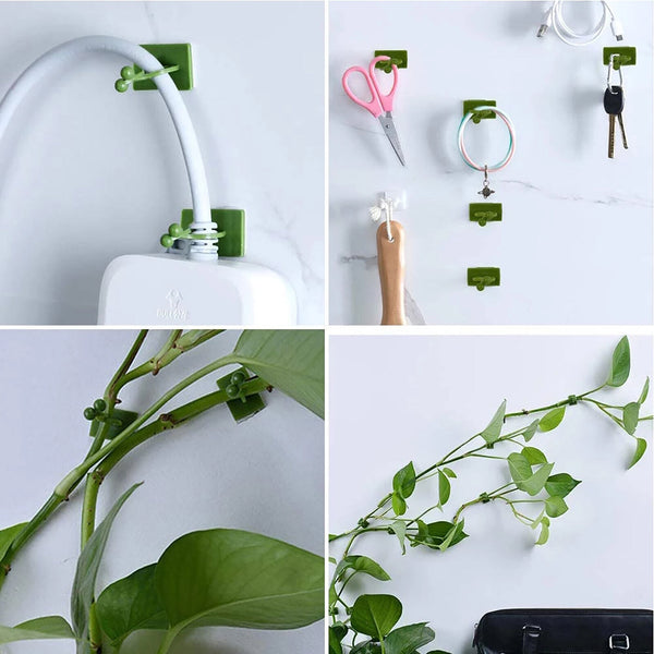 100Pcs Invisible Wall Rattan Clamp Clip Plant Climbing Wall Clip Wall Vines Fixt