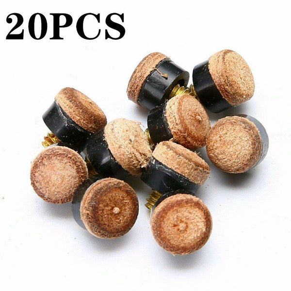 Commercial Quality Soft Pool Snooker Billiards CUE TIPS Screw On Type 10mm AU