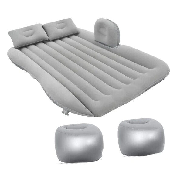 CAR TRAVEL INFLATABLE CAR BED MATTRESS WITH TWO AIR PILLOWS PORTABLE AIR PUMP