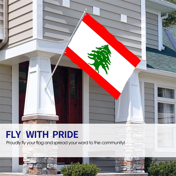 Lebanese Flag 4-Pack – Large 90x150cm Heavy Duty Outdoor Flag
