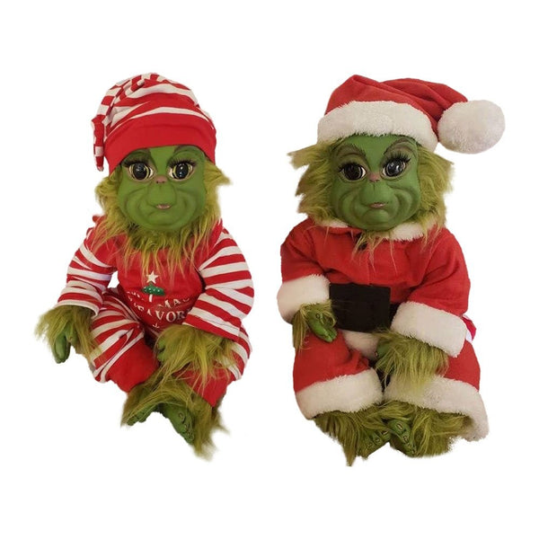 2026 Christmas Grinch Doll Baby Stuffed Plush Toy Xmas Kids Gift Home Decor AU