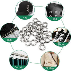 100 Sets Tarp Repair Kit 12mm Grommet Eyelet Punch Set Clothing  Leather Craft