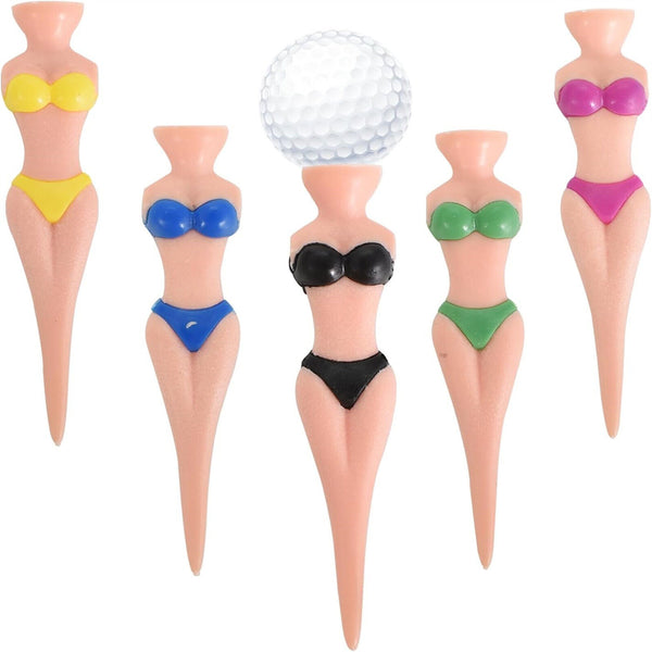 10/20/50PCS 76mm Funny Golf Tees Lady Girl Golf Tees Bachelor Party Golfing Gift
