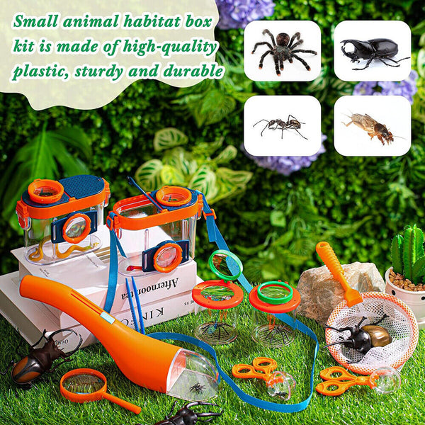 Kids Outdoor Bug Exploration Kit Insect Observer Container Box Educational Toy