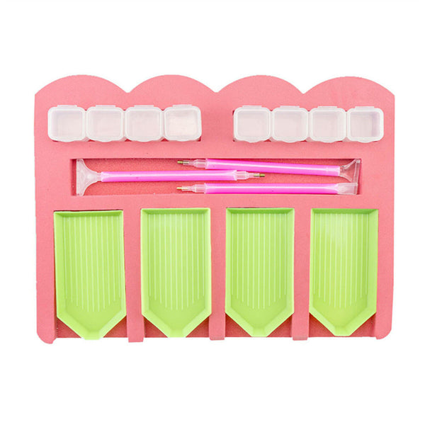 5D Diamond Painting Tools Box Diamond Accessories Tray Art Craft Pen Rhinestones
