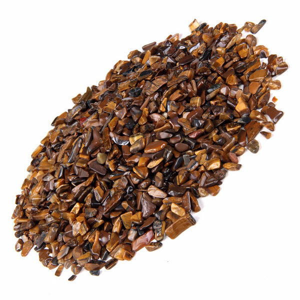 50g - 500g Tigers Eye Crystal Chips A Grade BULK Natural Gemstone Polished Mini
