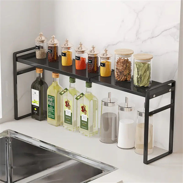Extendable Shelf Bathroom Sink Shelving Kitchen Storage Organiser Holder Rack AU