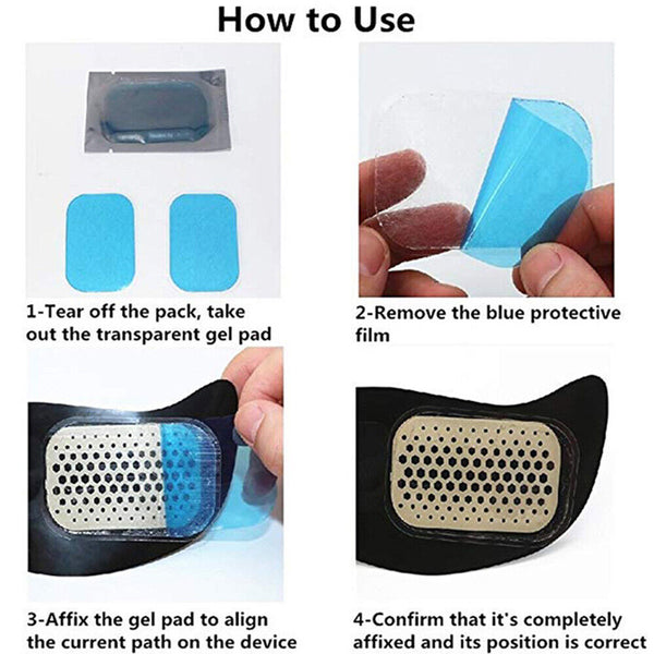 Gel Pads Fitness Exerciser Abdominal Stimulator Muscle Trainer for ABS New AU